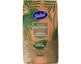 Açúcar Sidul Mascavado Com Stevia 500g