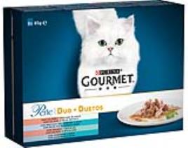 Comida Húmida Para Gato Gourmet Perle Com Dueto Do Mar 8x85g