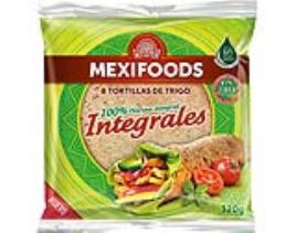 Tortilha Mexifoods De Trigo Fajitas Integrais 320g