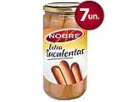 Salsichas Porco Nobre Suculentas Frasco7un 650(350)g