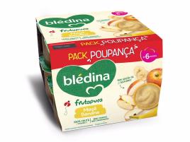 Tacinha Fruta Bledina 100% Maçã E Banana 8x95g