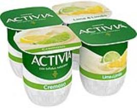 Iogurte Activia Bifidus Cremoso Lima E Limão 4x120g