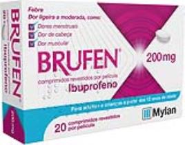 Comprimidos Brufen 200mg 20un