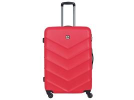 Mala De Viagem Grande Rígida Airport Vermelho 4 Rodas 75cm