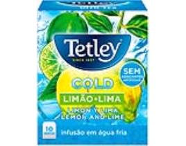 Infusão Tetley Frio Limão E Lima 10 Saquetas