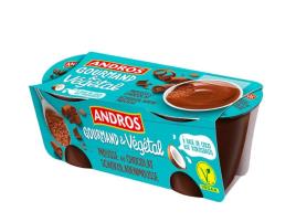 Sobremesa Andros Mousse Chocolate Vegan 2x55g