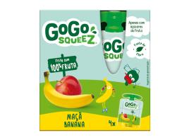 Saquetas Fruta Go Go Squeez Banana E Maçã 4x90g