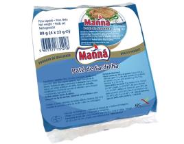 Patê Sardinha Manna 4x22g