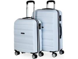 Conjunto 2 Malas de Viagem ITACA Abs (35/70 L - Branca)