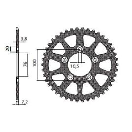 Sunstar Sprockets 525 Pitch 5-4216-45 Aluminium Rear Sprocket  45t