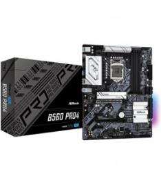 MOTHERBOARD B560 PRO4 , 1*NVME G4, 4DDR4, HDMI/DP, 2ARGB/2RGB