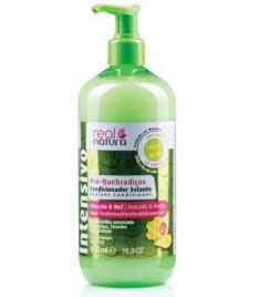 Real Natura Condicionador Sem Sal Quebradiços Abacate E Mel 500Ml