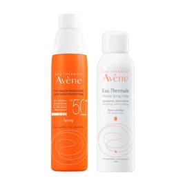 Avène Solar FPS50+ Kit Spray Solar + Água Termal