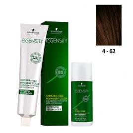 Schwarzkopf Essensity 4-62 Castanho Médio Marron Fumé + Oxidante 18V