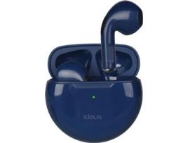 Auriculares Bluetooth True Wireless IDEUS SFW24BL (In Ear - Microfone - Azul)