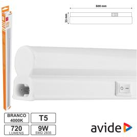 Armadura Led 9w 60cm Ip20 4000k 720lm 