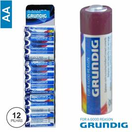 Pilha Zinco-Carvão Lr6/Aa 1.5v 12x Grundig