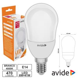 Lâmpada Led E14 Globo B45 6w 230v 4000k 470lm 