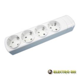 Tomada Elétrica C/ 4 Saídas Schuko Edh