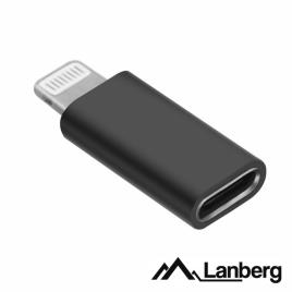 Adaptador Lightning Macho Preto / USB-C Fêmea LANBERG