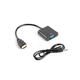 Adaptador HDMI para VGA Lanberg AD-0017-BK Preto