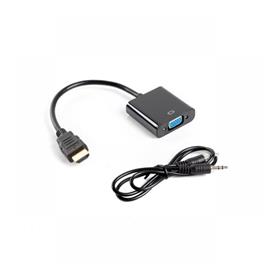 Adaptador Lanberg HDMI M para VGA + Jack 3.5 mm C/áudio