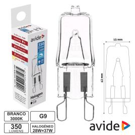 Lâmpada G9 28w=37w 230v Halogéneo 350lm 