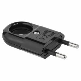 Ficha Alimentaçâo Ac Plana Preta 220v