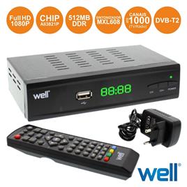 RECEPTOR TDT FULL HD 1080P DVB-T2 C/ FUNÇÃO PVR
