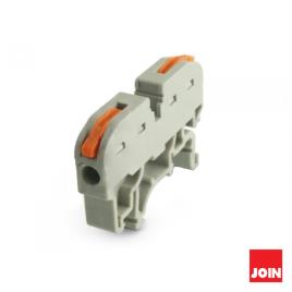 Ligador De Pressão 1 Condutor 0.08 - 4mm² P/ Calha DIN 