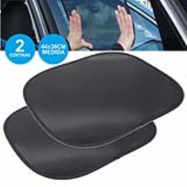 Cortina De Sol Estática P/ Carro 2x Preto