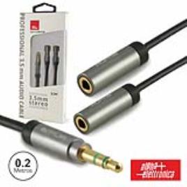 Cabo Jack 3.5mm Macho / 2 Jack 3.5mm Fêmea 0.2m St
