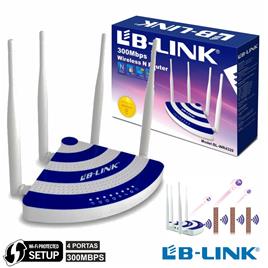 ROUTER WIFI 4 ANTENAS 802.11B/G/N 300MBPS 4 PORT WPS LB-LINK