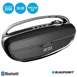 COLUNA BLUETOOTH VINTAGE 20W C/ SUB USB/AUX PRETO BLAUPUNKT