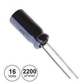 CONDENSADOR ELECTROLITICO 2.200uF 16V 105º