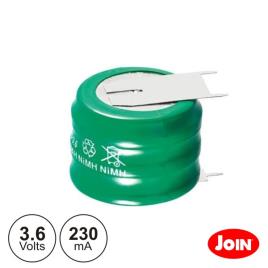 BATERIA NI-MH 3.6V 230MA C/ PATILHAS JOIN