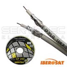 Cabo Coaxial Duplo Fino Iberosat