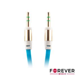 Cabo Jack 3.5mm Macho / Jack 3.5mm Macho ST 1m Azul Forever