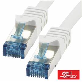 Cabo S/FTP CAT6A LSZH Cobre Puro 1m Branco
