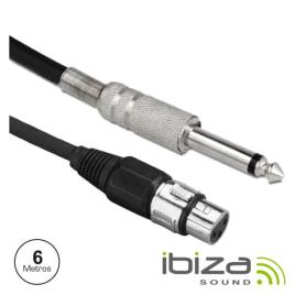 Cabo Xlr 6.35mm Macho Mono / Xlr Macho