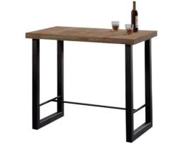 Mesa de Apoio ABECEDARIO boreal – Preto (Madeira - 120 x 100 x 70 cm)