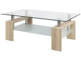 Mesa de Apoio JSHOME Cambrian Missouri (Madeira, Vidro - 110 x 45 x 60 cm)