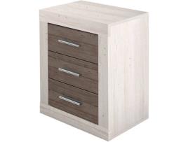 Mesa de Cabeceira HOMESOUTH Lara (Pinho - Melamina - 50x60x34.6 cm)