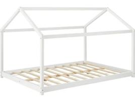 Estrutura de Cama Infantil [EN.CASA] Madeira Branco  (Branco - Madeira - 140x200 cm)