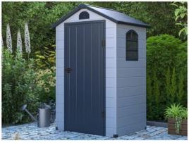 Abrigo VENTE-UNIQUE.PT Cesio (Cinzento - Resina - 104x204x134 cm)