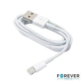 Cabo USB-A 2.0 Macho / Lightning 1m 2A Branco FOREVER
