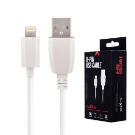 Cabo USB A Macho -> Lightning 8 Pin iPhone/iPad/iPod Macho 2A Fast Charge (3 mts) - 