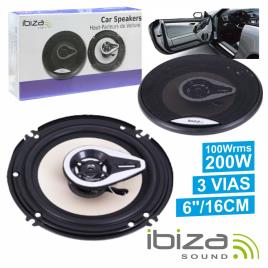 Conjunto 2 Colunas Auto 3 Vias 200w 6 