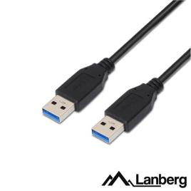 Cabo USB-A 3.0 Macho / USB-A Macho 0.5m LANBERG