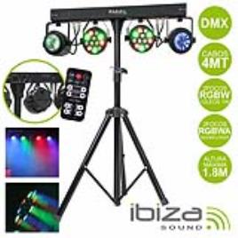Suporte C/ 2 Projetores Par + 2 Moonflower Dmx Ibiza